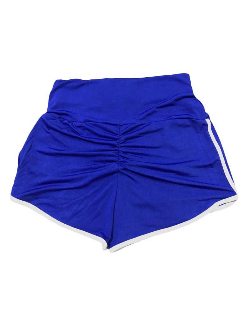 Naisten Laiha Shortsit Purple Stripes Pattern Athletic Natural Waist Summer - Royal Blue