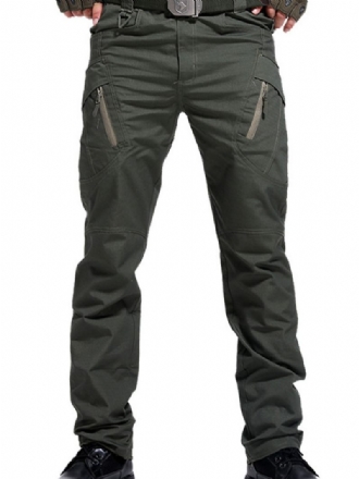 Miesten Housut Rento Natural Waist Straight Cargo Pant Vihreät