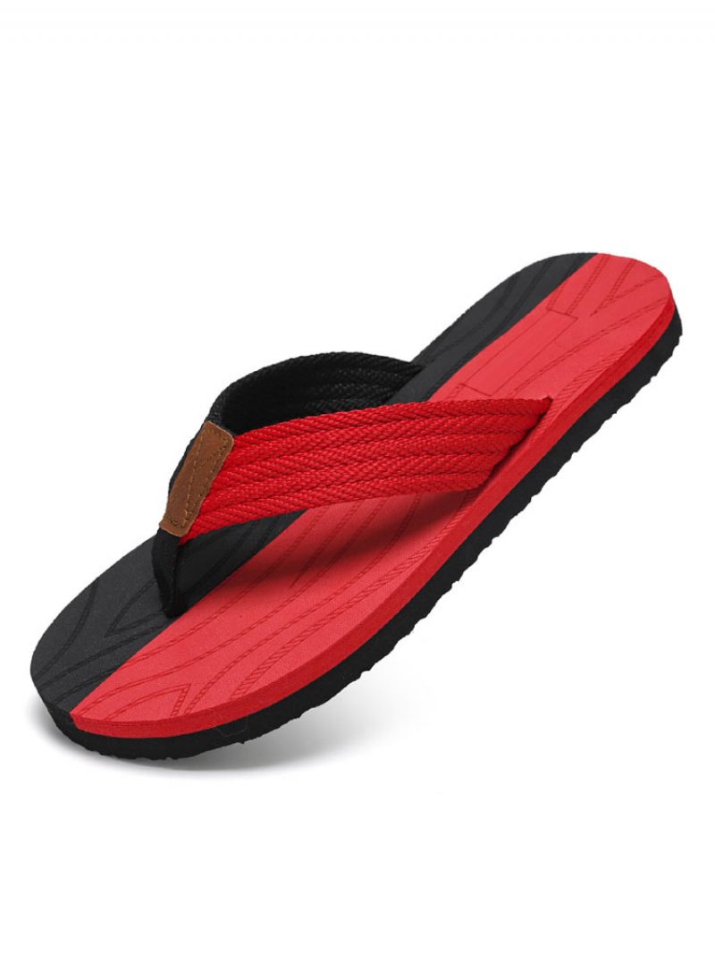 Miesten Sandaalit Slip-on Pvc-ylempi Eva-pohja - Punainen