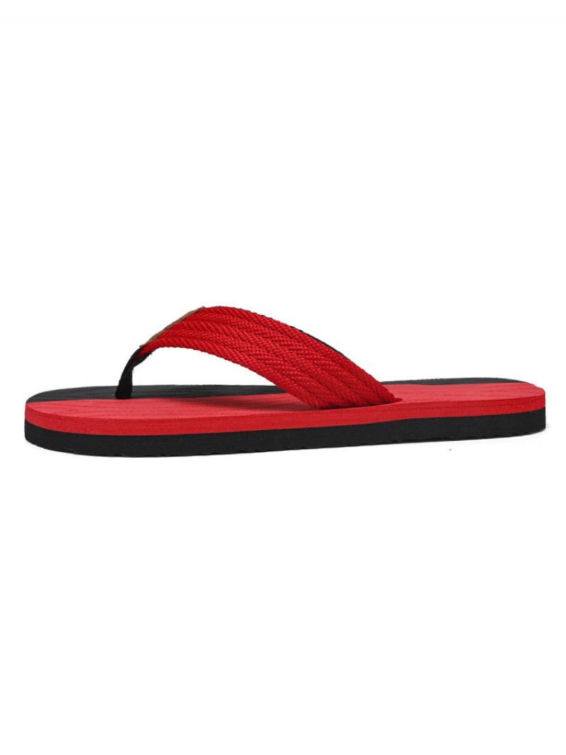 Miesten Sandaalit Slip-on Pvc-ylempi Eva-pohja - Punainen