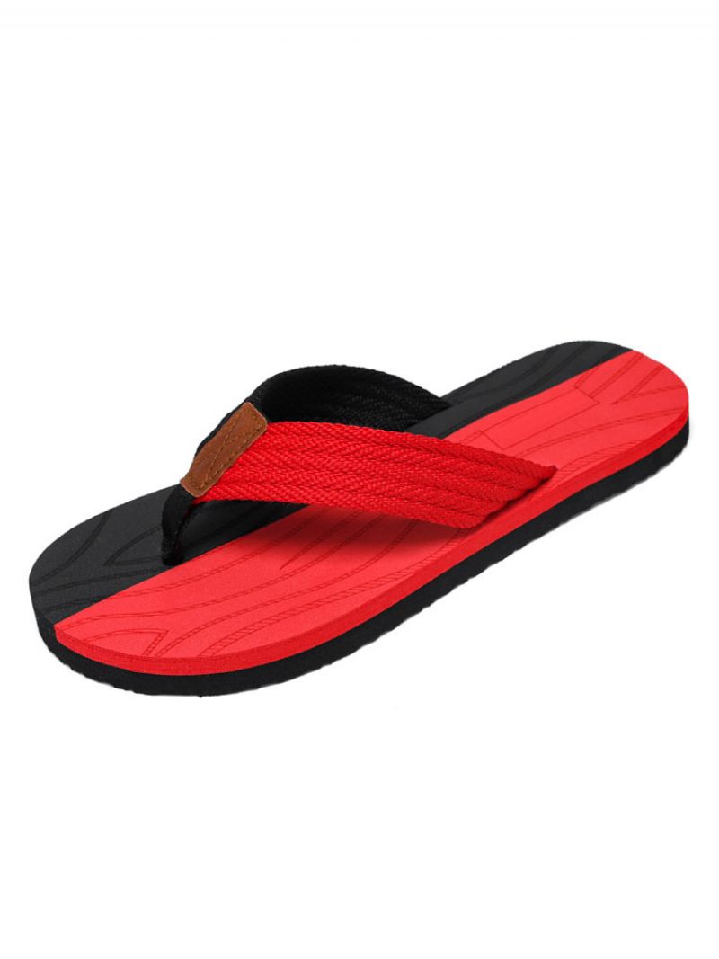 Miesten Sandaalit Slip-on Pvc-ylempi Eva-pohja - Punainen