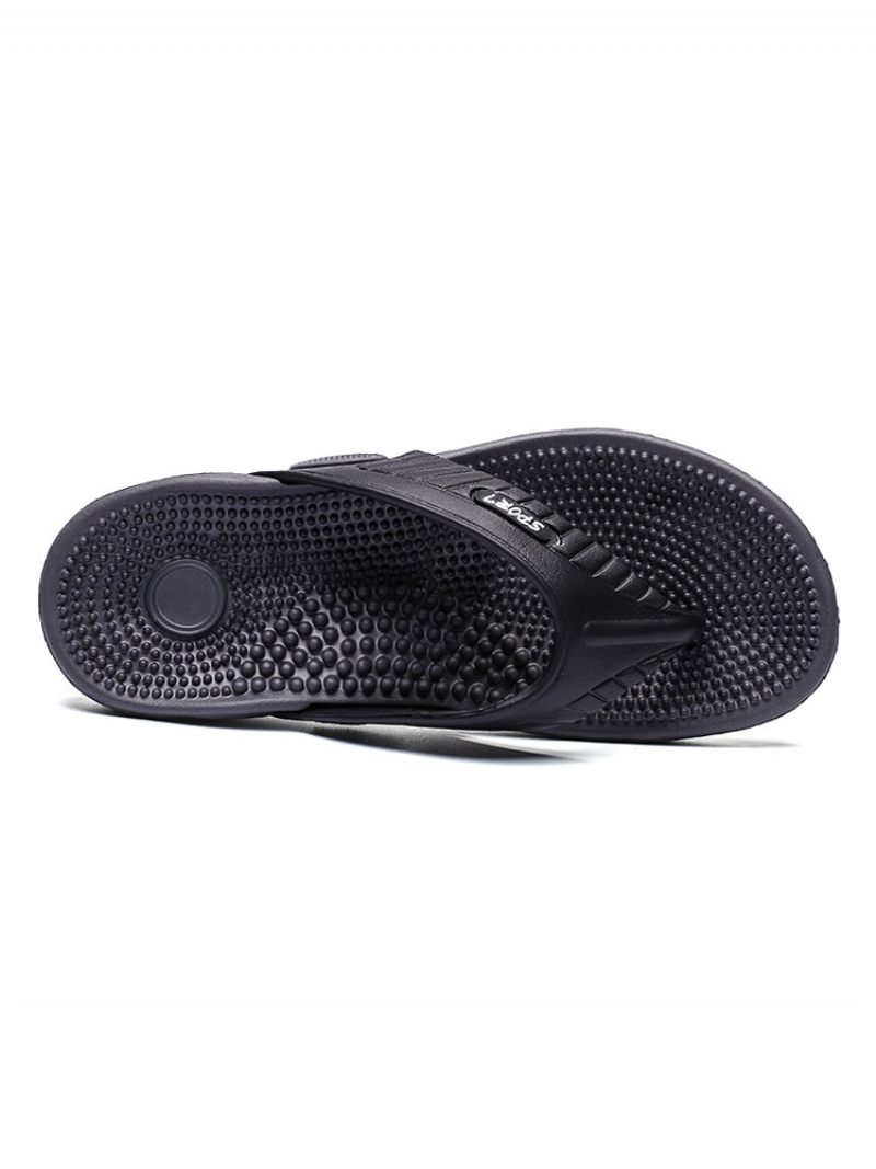 Miesten Sandaalit Slip-on Pvc-ylempi Eva-pohja - Musta