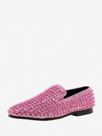 Loafer-kengät Miehille Paljetetuilla Glitter-piikit Niitit Slip-on Prom Party -hääkengät