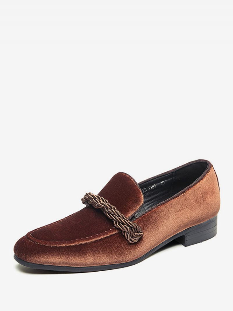 Loafer-kengät Miehille Slip-on Monk Strap Pyöreä Kärki