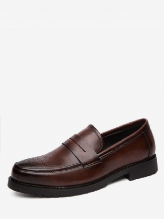 Miesten Brogues Penny Slip On Loafers -kengät