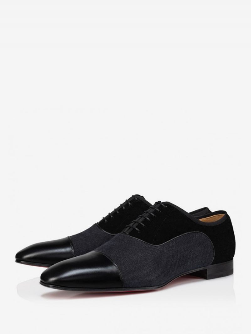 Miesten Loafer-kengät Pyöreäkärkiset Pu-nahkaiset Oxford Wedding Prom -kengät