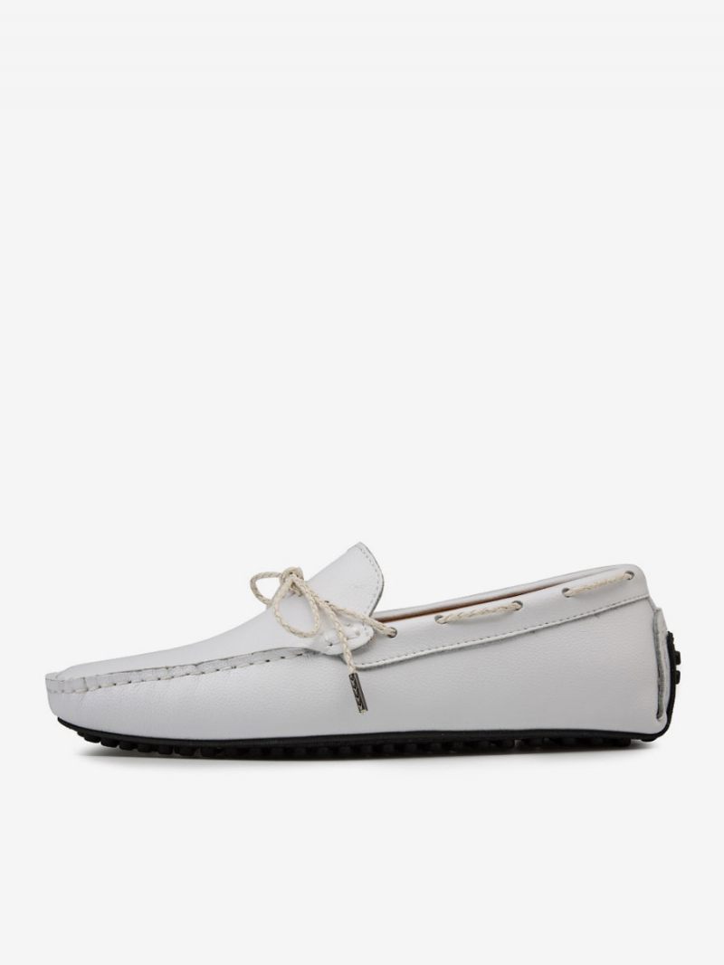 Miesten Loafer-kengät Slip-on Pyöreäkärkiset Pu-nahkaa - Beige