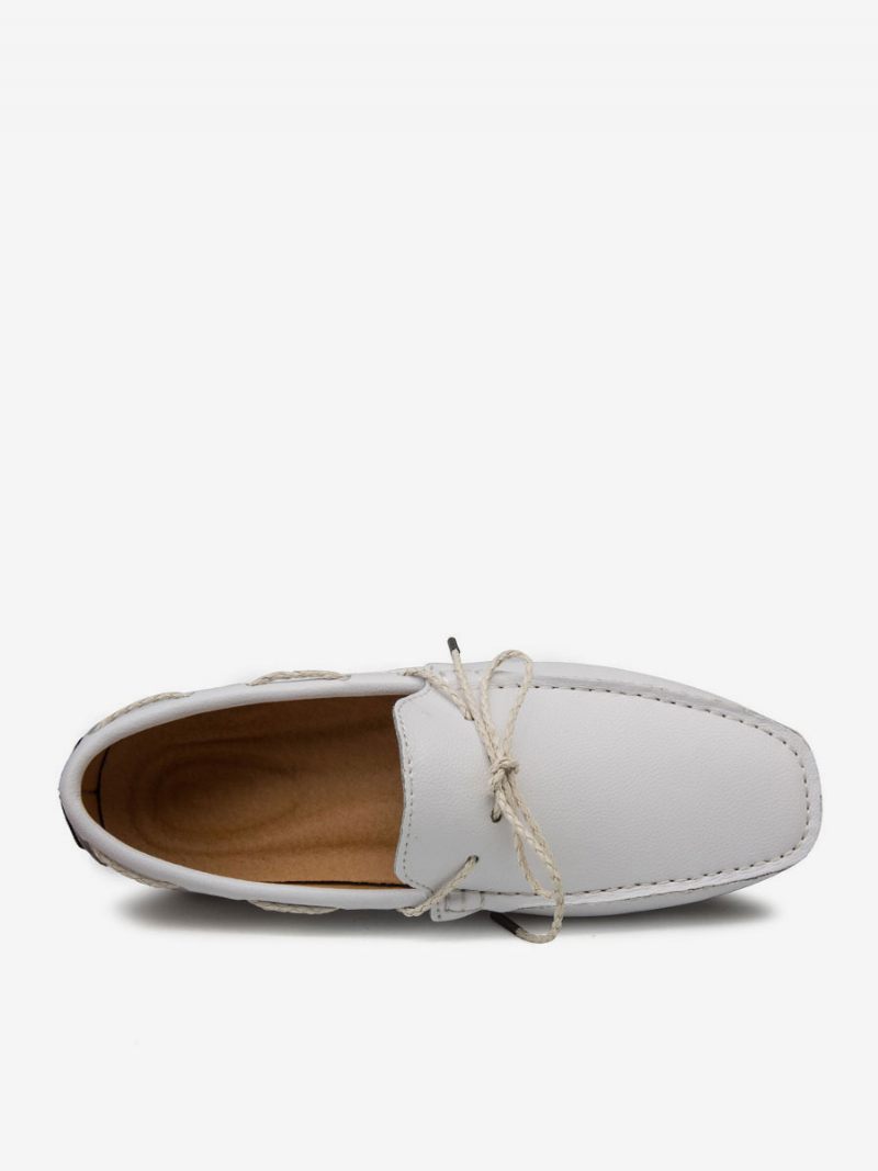 Miesten Loafer-kengät Slip-on Pyöreäkärkiset Pu-nahkaa - Beige