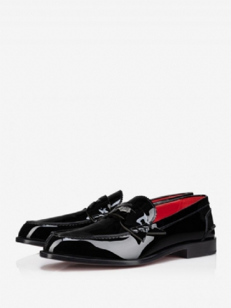 Miesten Loafer-kengät Top-tikkaus Musta Penny Black Loafers Wedding Prom -kengät