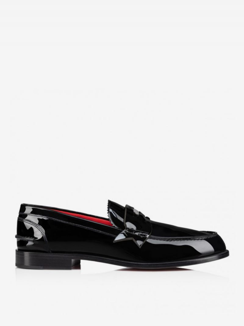 Miesten Loafer-kengät Top-tikkaus Musta Penny Black Loafers Wedding Prom -kengät - Musta