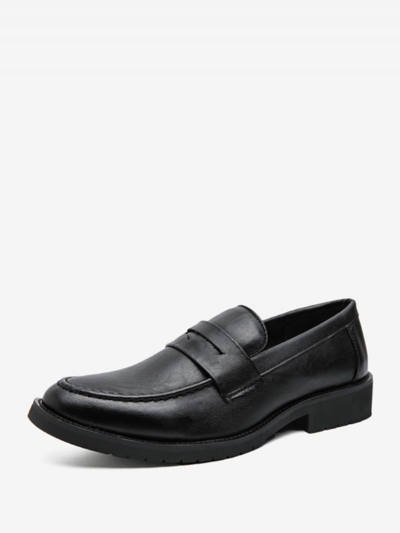 Miesten Prom Loafers Slip-on Pyöreäkärkiset Pu-nahkaiset Loafer-kengät