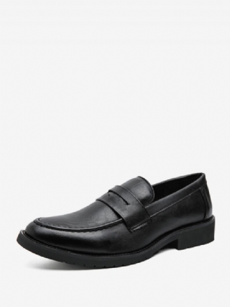 Miesten Prom Loafers Slip-on Pyöreäkärkiset Pu-nahkaiset Loafer-kengät