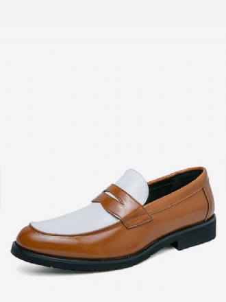 Miesten Pyöreä Toe Slip On Prom Party Wedding Loafers