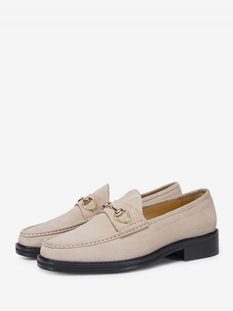 Miesten Skin Slip-on Loafer Kengät Prom Hääkengät - Vaaleankeltainen