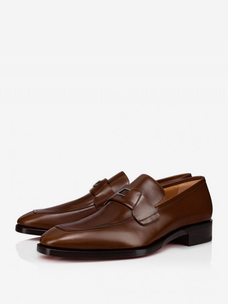 Miesten Slip-on-solki Loafer-kengät Square Toe Prom -hääkengät