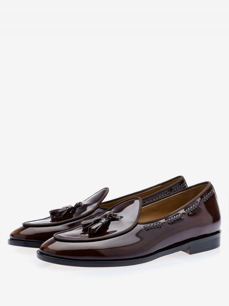 Miesten Tupsu Loafer Prom Party Hääkengät Slip On