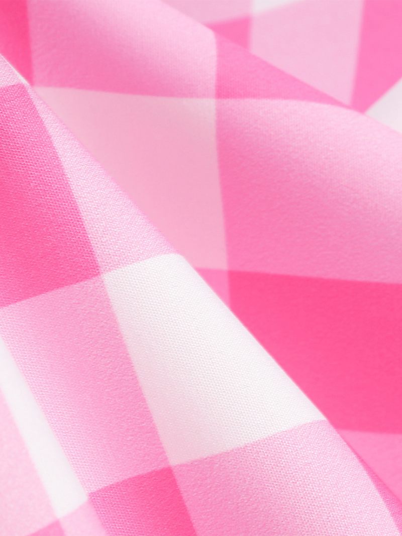 Naisten Vintage-mekko Sweetheart-kaula-aukkoinen Puhvihihat Pilkkuväriset Vapaa-ajan Pitkät Mekot - Pink