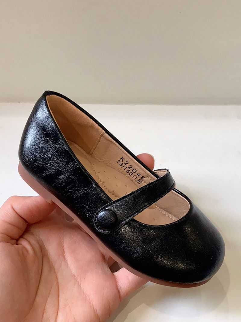 Tyttöjen Pyöreät Toe Slip On Juhlakengät - Musta