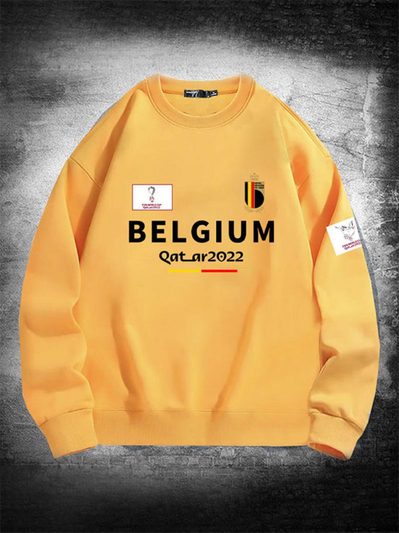 Belgian Team Sweatshirt Miesten Toppi - Keltainen