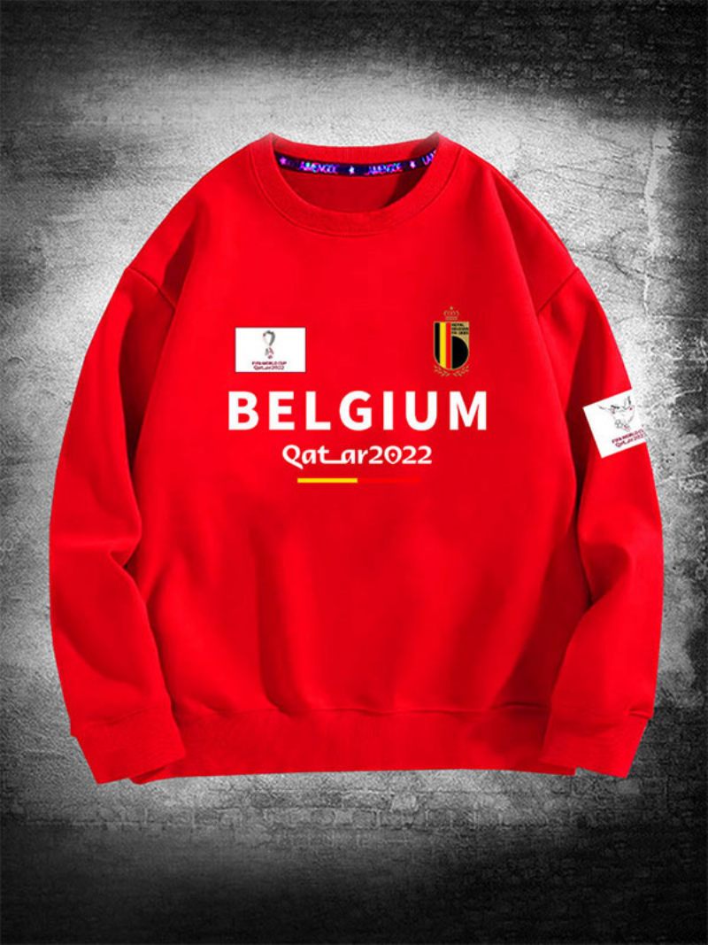 Belgian Team Sweatshirt Miesten Toppi - Punainen