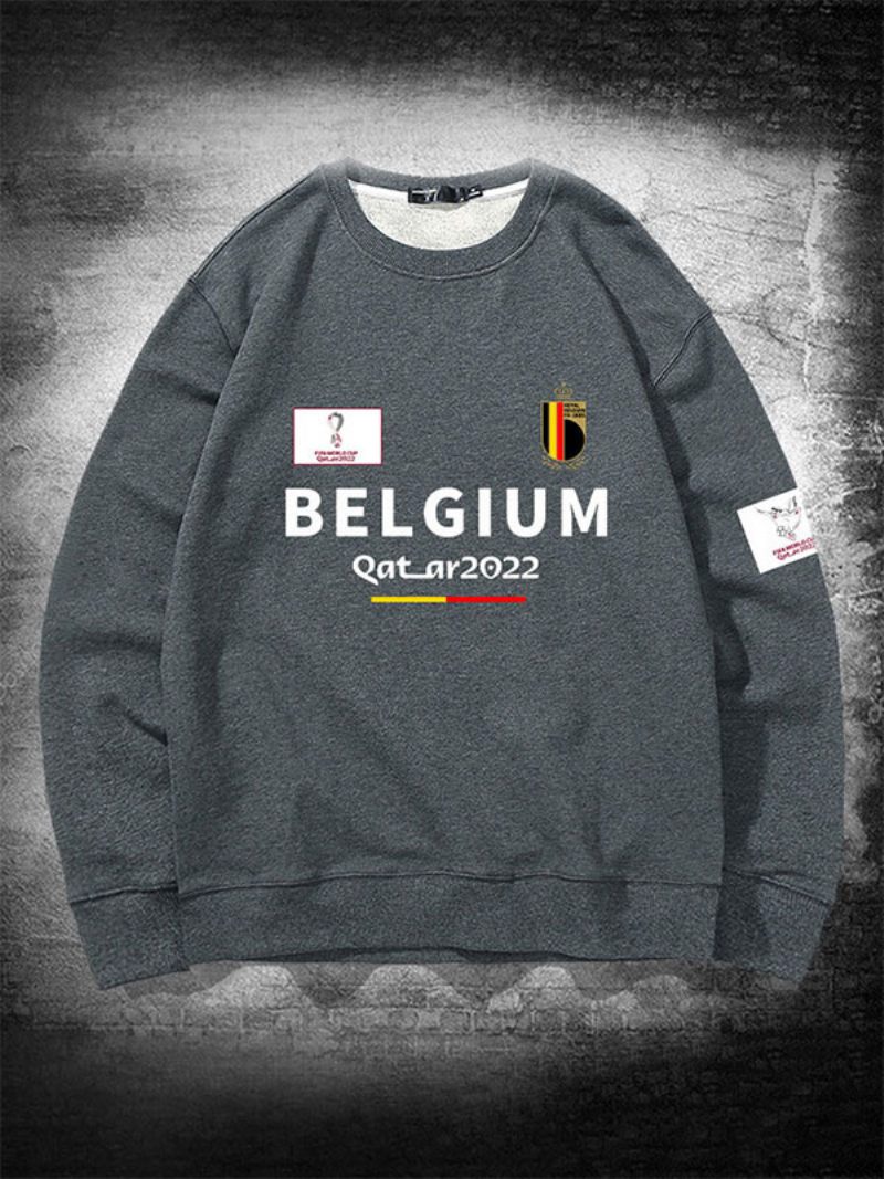 Belgian Team Sweatshirt Miesten Toppi - Harmaa