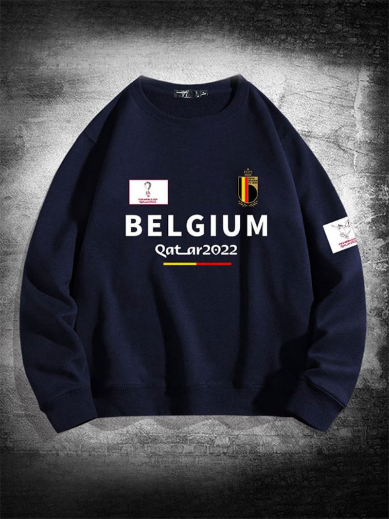 Belgian Team Sweatshirt Miesten Toppi - Syvänsininen