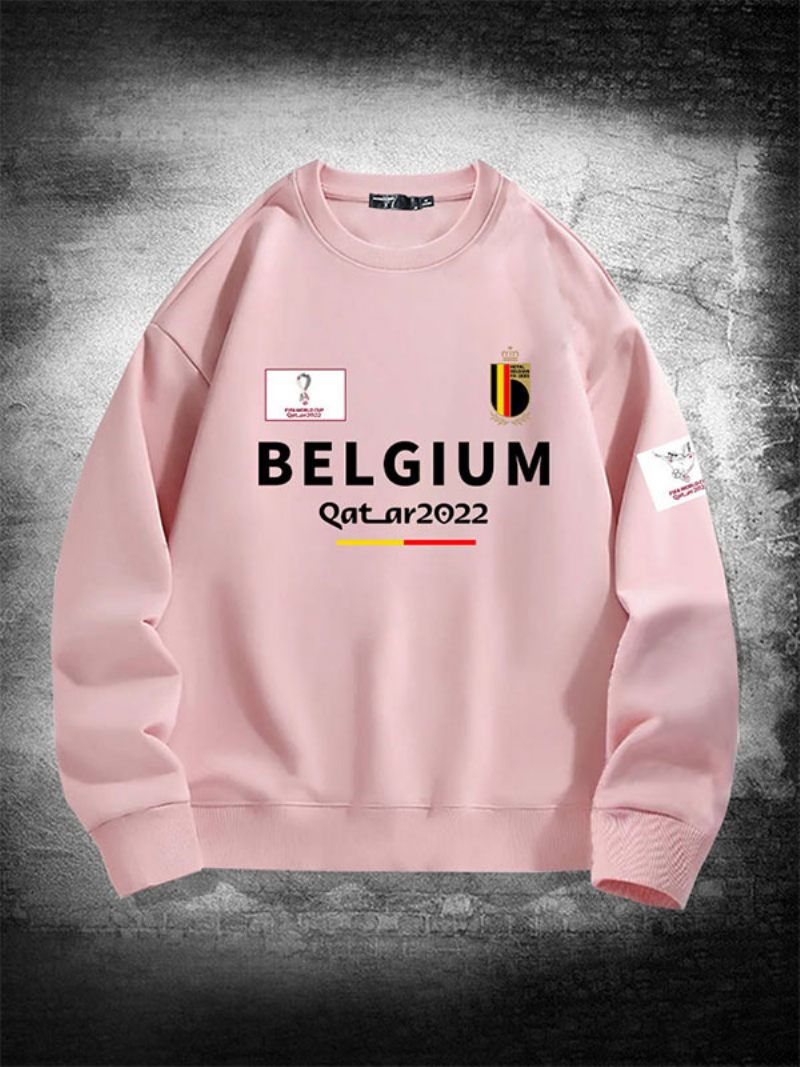 Belgian Team Sweatshirt Miesten Toppi - Pink