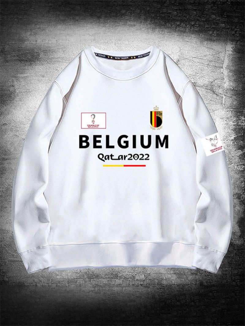 Belgian Team Sweatshirt Miesten Toppi - Valkoinen