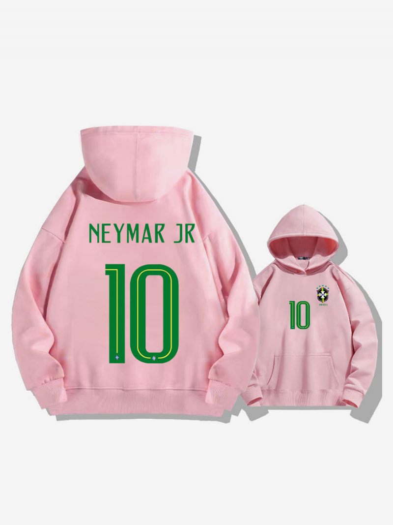 Brasilialainen Harjoitushuppari Neymar Numero 10 Miesten Toppi - Pink