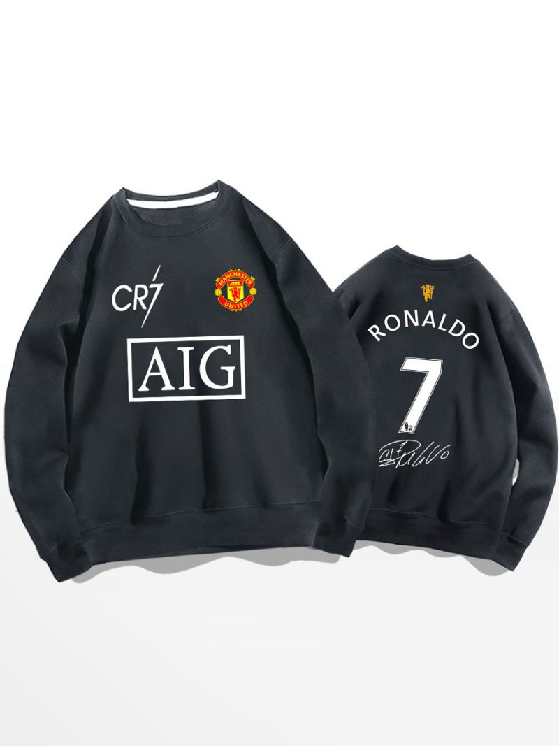 Cristiano Training Sweatshirt Ronaldo Numero 7 Miesten Toppi - Syvänharmaa