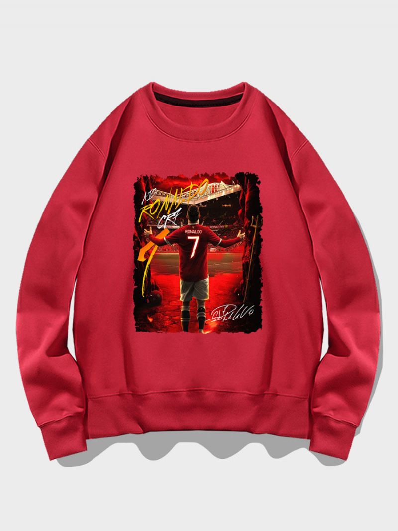 Cristiano Training Sweatshirt Ronaldo Numero 7 Miesten Toppi - Punainen