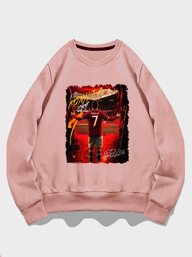 Cristiano Training Sweatshirt Ronaldo Numero 7 Miesten Toppi - Pink