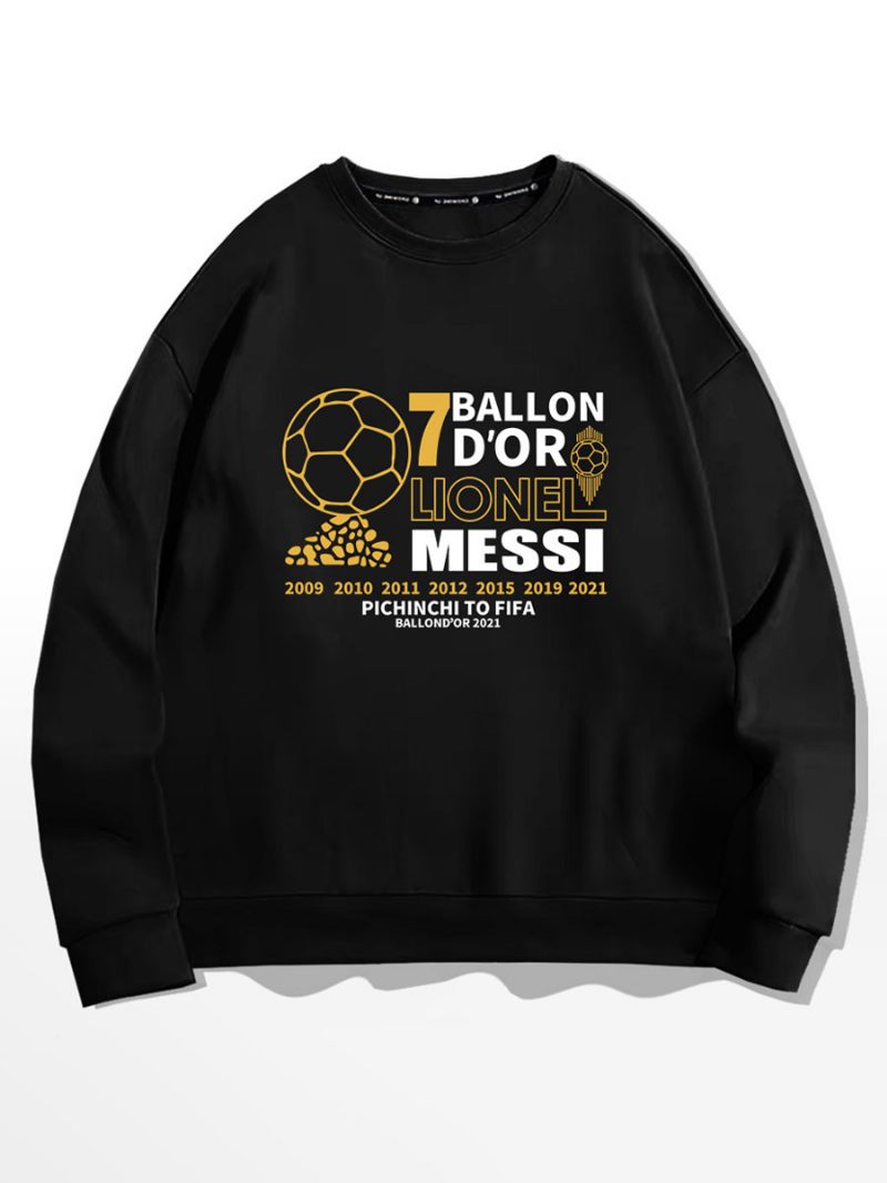 Messi Ballon D'or Sweatshirt Miesten Toppi