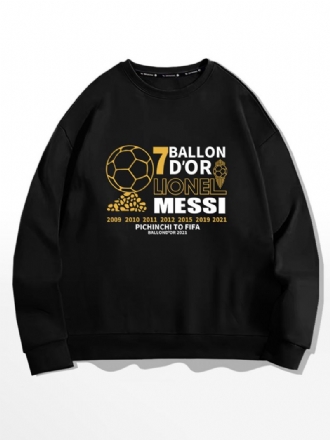 Messi Ballon D'or Sweatshirt Miesten Toppi