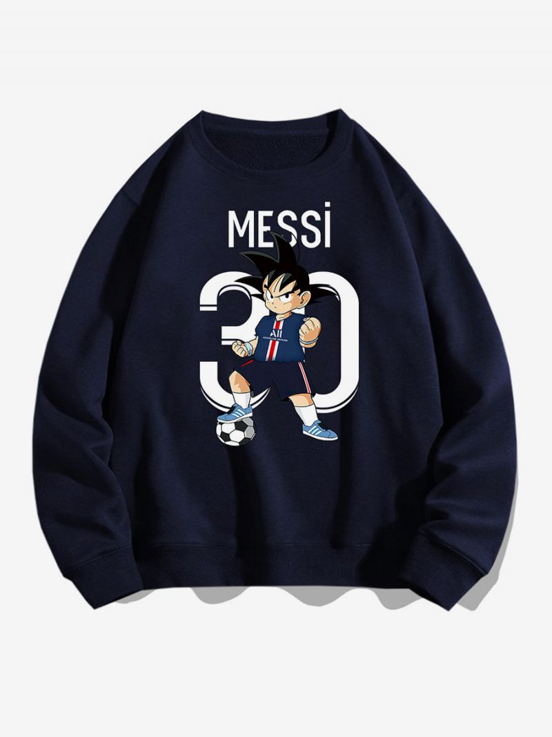 Messi Sweatshirt Miesten Aikuisten Toppi - Syvänsininen