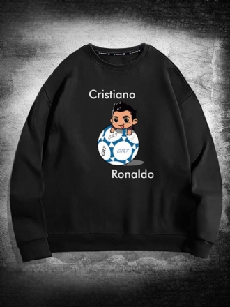 Miesten Ronaldo Sweatshirt Pitkähihainen Toppi