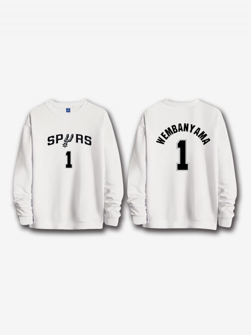 San Antonio Spurs Numero 1 Wembanyama Miesten Svetaripaita