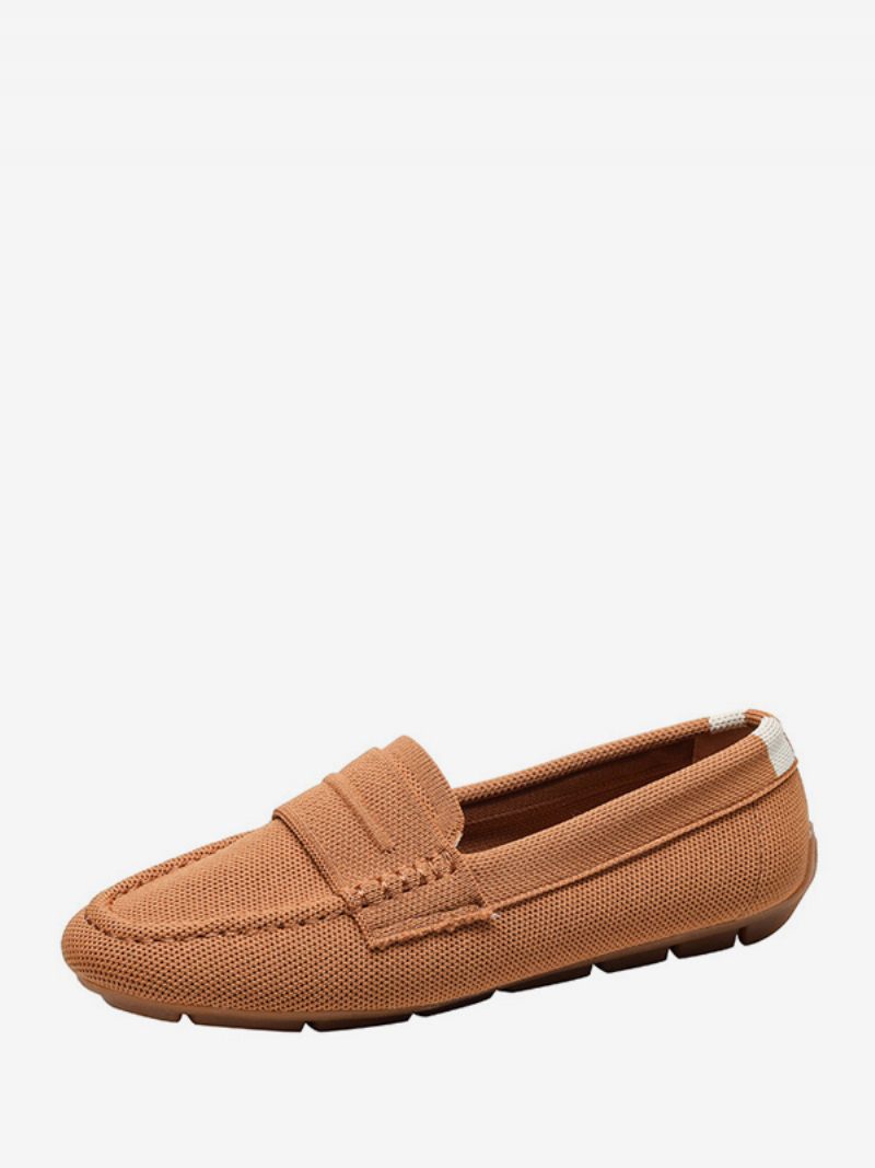 Naisten Mule Loafers Pyöreä Toe Slip On Litteät Pumput