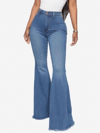 Flare-farkut Naisille Raw Edge High Rise Bell Bottoms