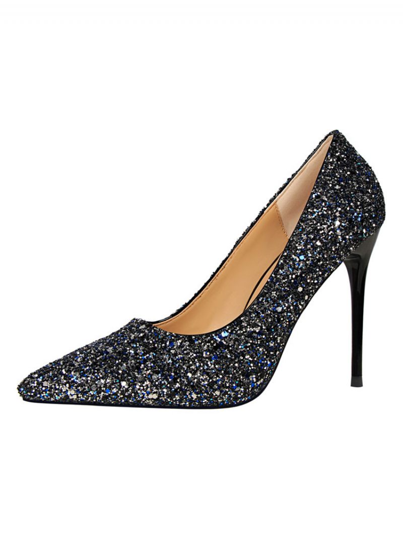 Naisten Glitter Evening Pumps -tanssikengät - Sininen