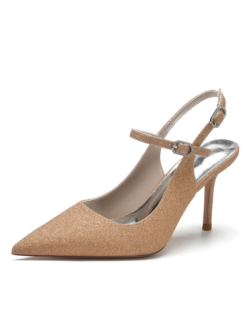 Naisten Hääkengät Slingback Stiletto Heel Pumps - Samppanja