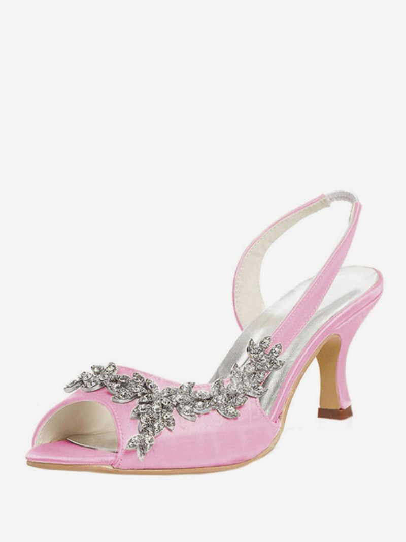 Naisten Strassit Slingback Hääpumput - Pink