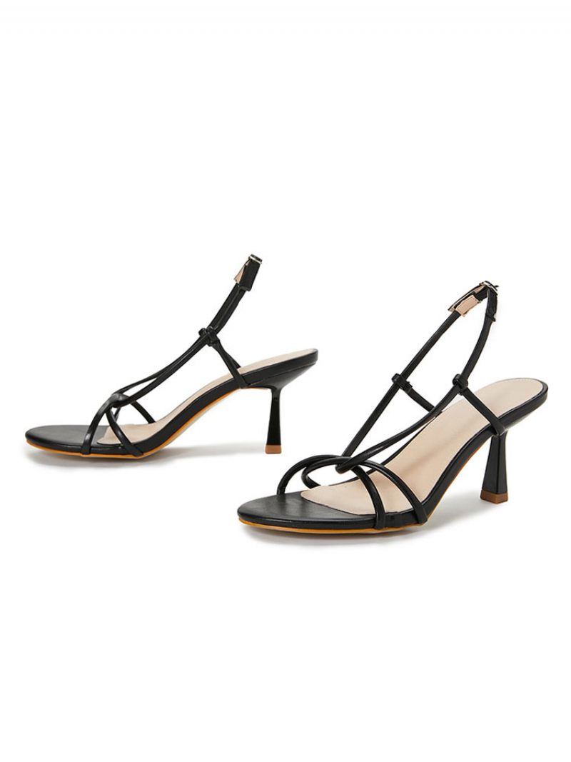 Naisten Strappy Slingback Low Prom Heel Sandaalit