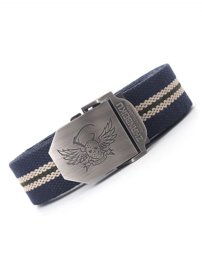 Miesten Vyö Color Block Polyesteri Chic Navy Blue Belt