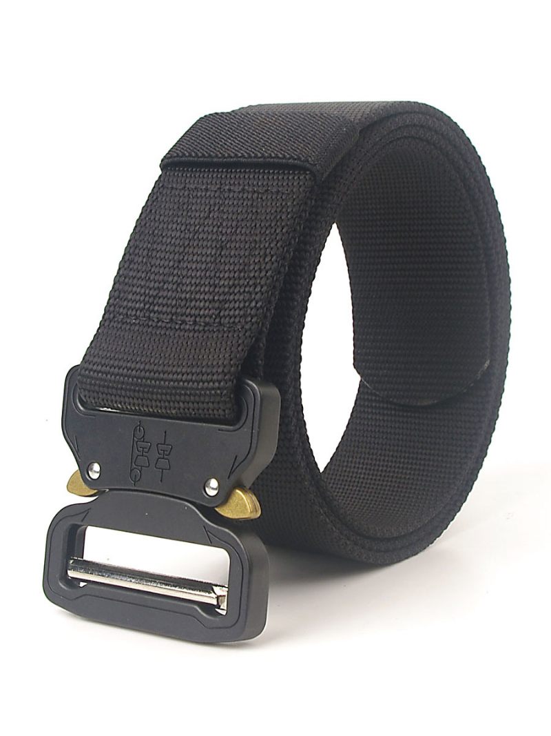 Miesten Vyö Nylon Hunter Green Daily Casual Belt - Musta