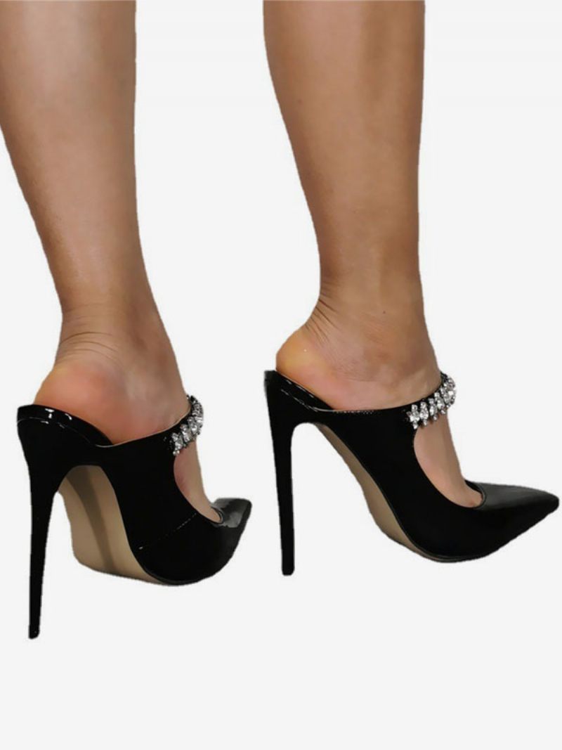 Naisten Korkokengät Plus Size Pumps Stiletto Heel Patent Pu Päällinen - Musta