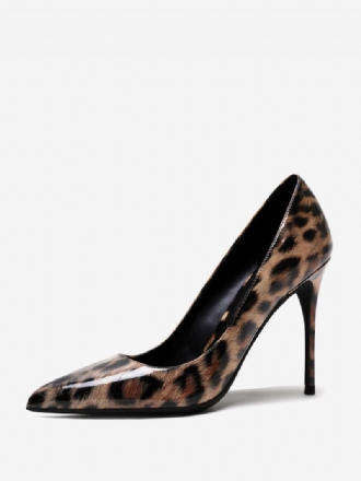 Leopard High Heel Pumps Teräväkärkiset Stiletto-korkokengät Naisille