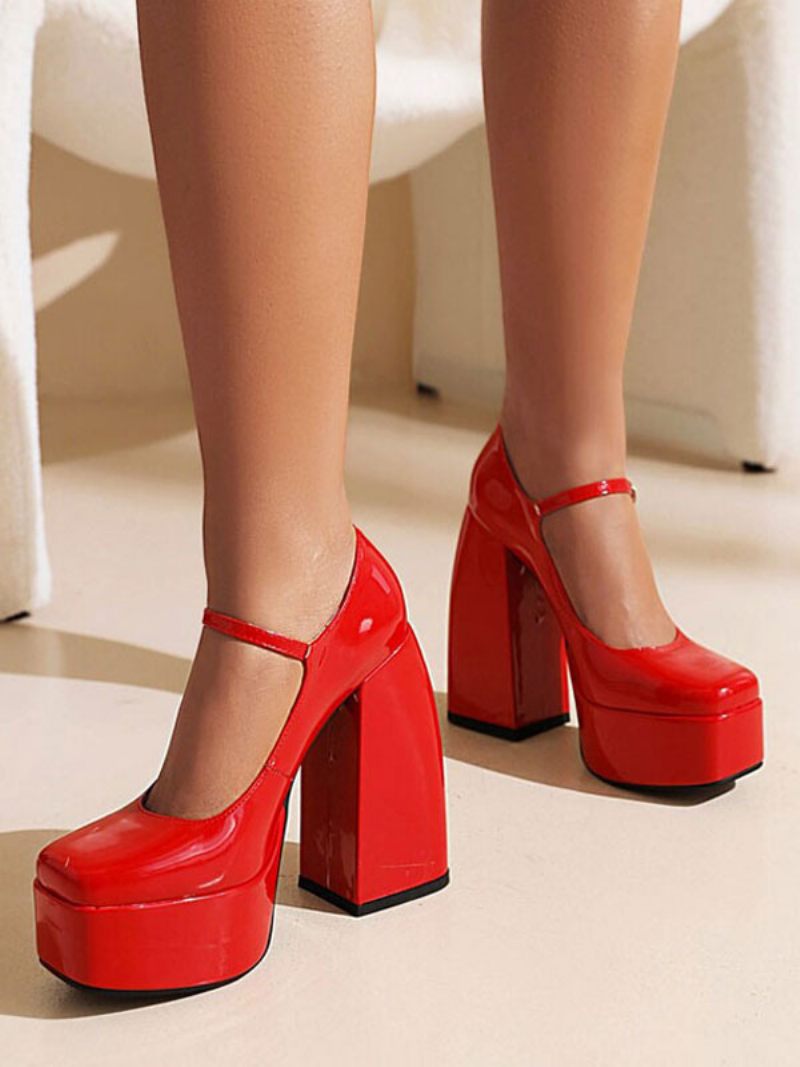 Naisten Alusta Mary Jane Pumps Chunky Heel