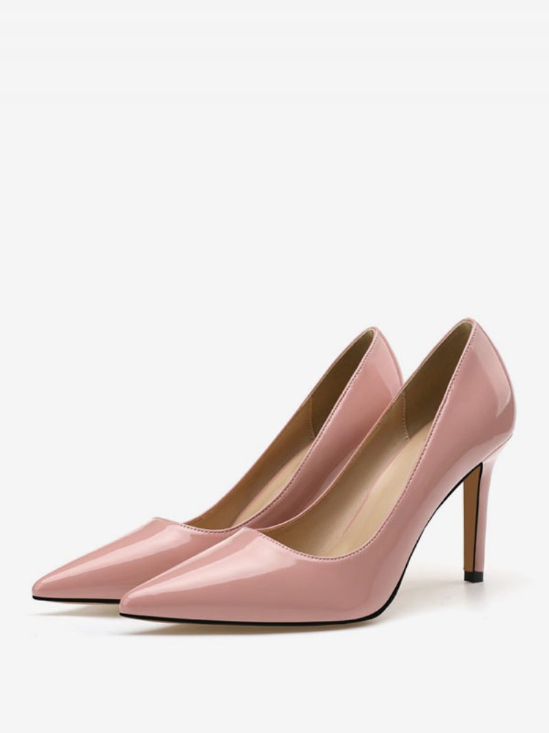 Naisten Korkokengät Matalat Topit Stiletto Heel Pumps Patent Pu Päällinen - Pink