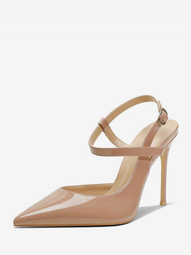 Naisten Korkokengät Mustat Kärkivarvassandaalit Stiletto Heel Slingback Pumps - Keltainen / Punainen